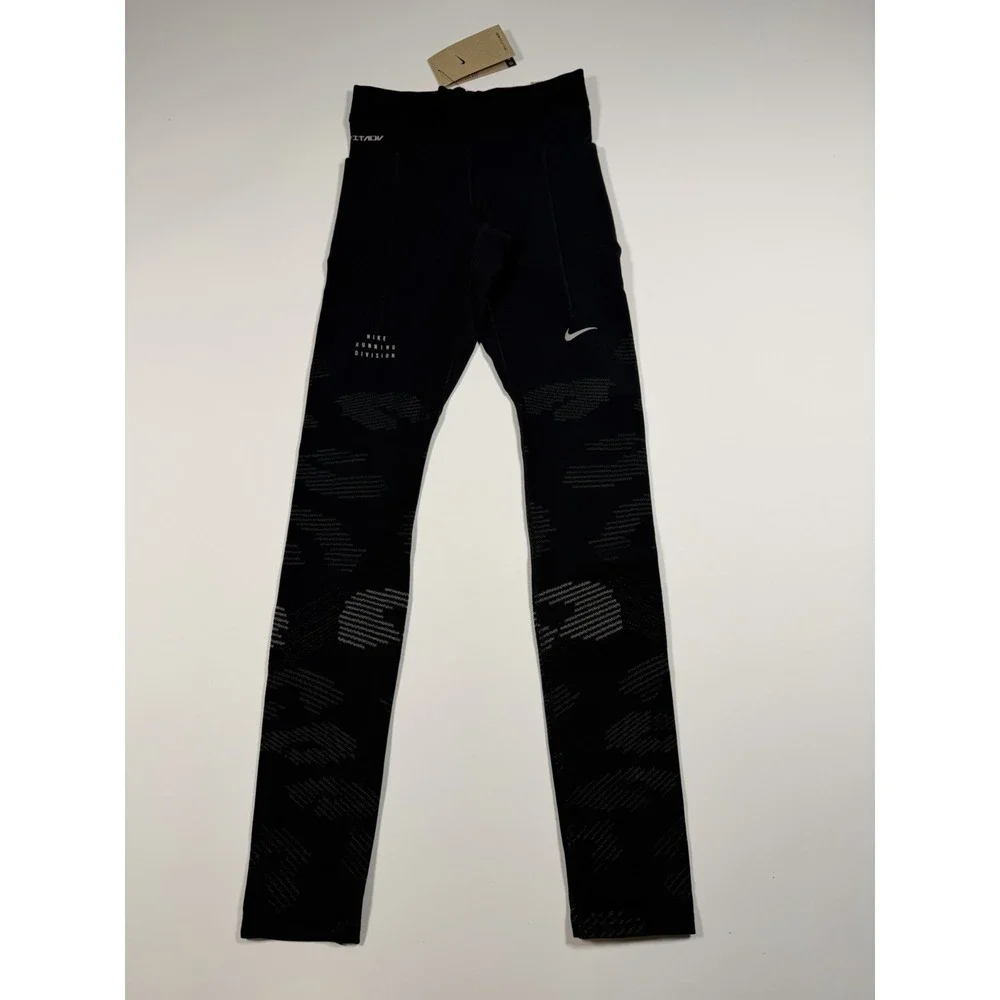 Nike Running Tights Pants Division Dri-FIT ADV Black FZ1119-010 Men's Size 2XS
